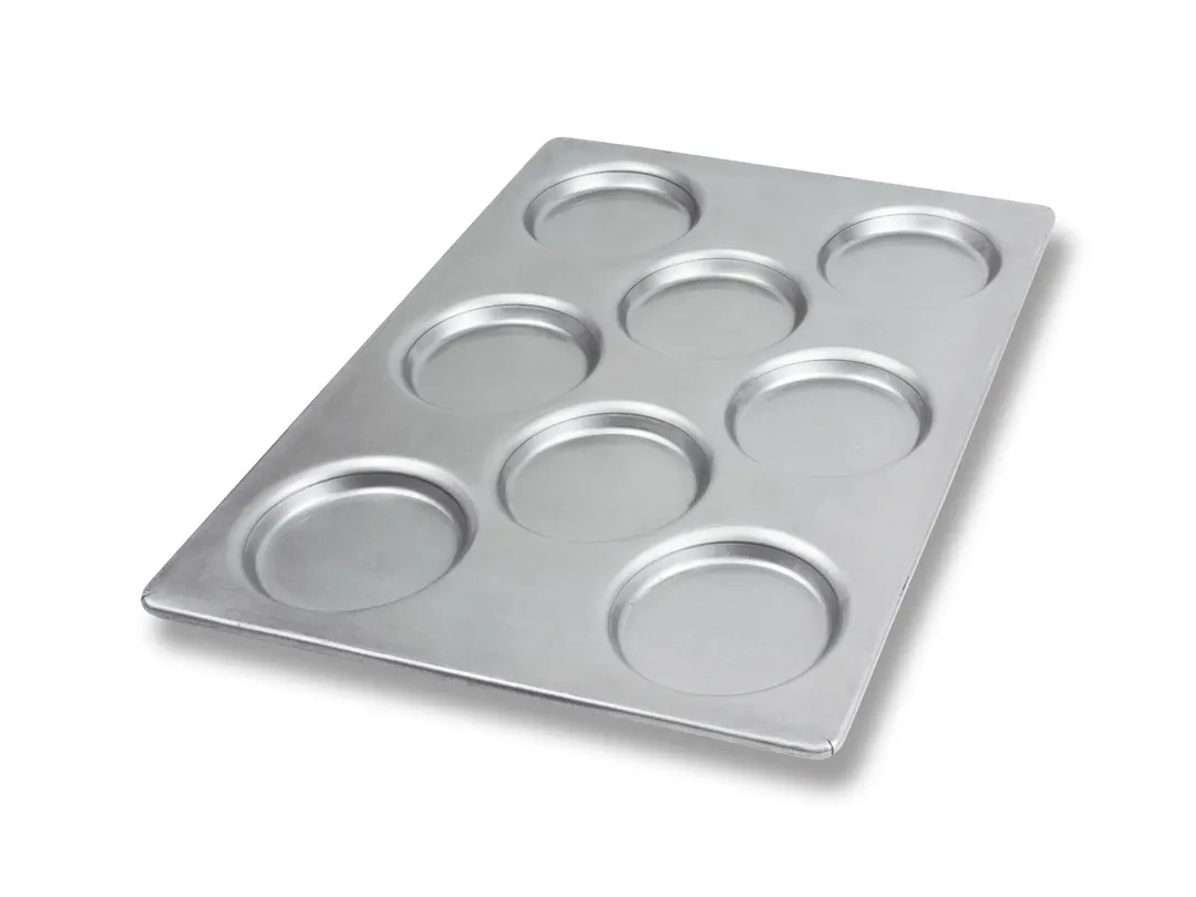 Chicago Metallic 71300 Bun & Sheet Pan, 13" x 18", 8 4-1/4" Compartments, Steel, Glaze, Non-PFAS