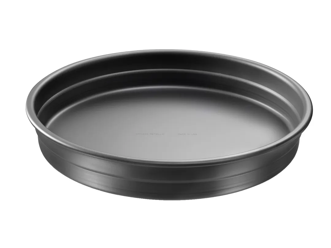 Chicago Metallic 75145 Deep Dish Pizza Pan, 14" Dia x 2" Deep, 14‑Gauge Anodized Aluminum