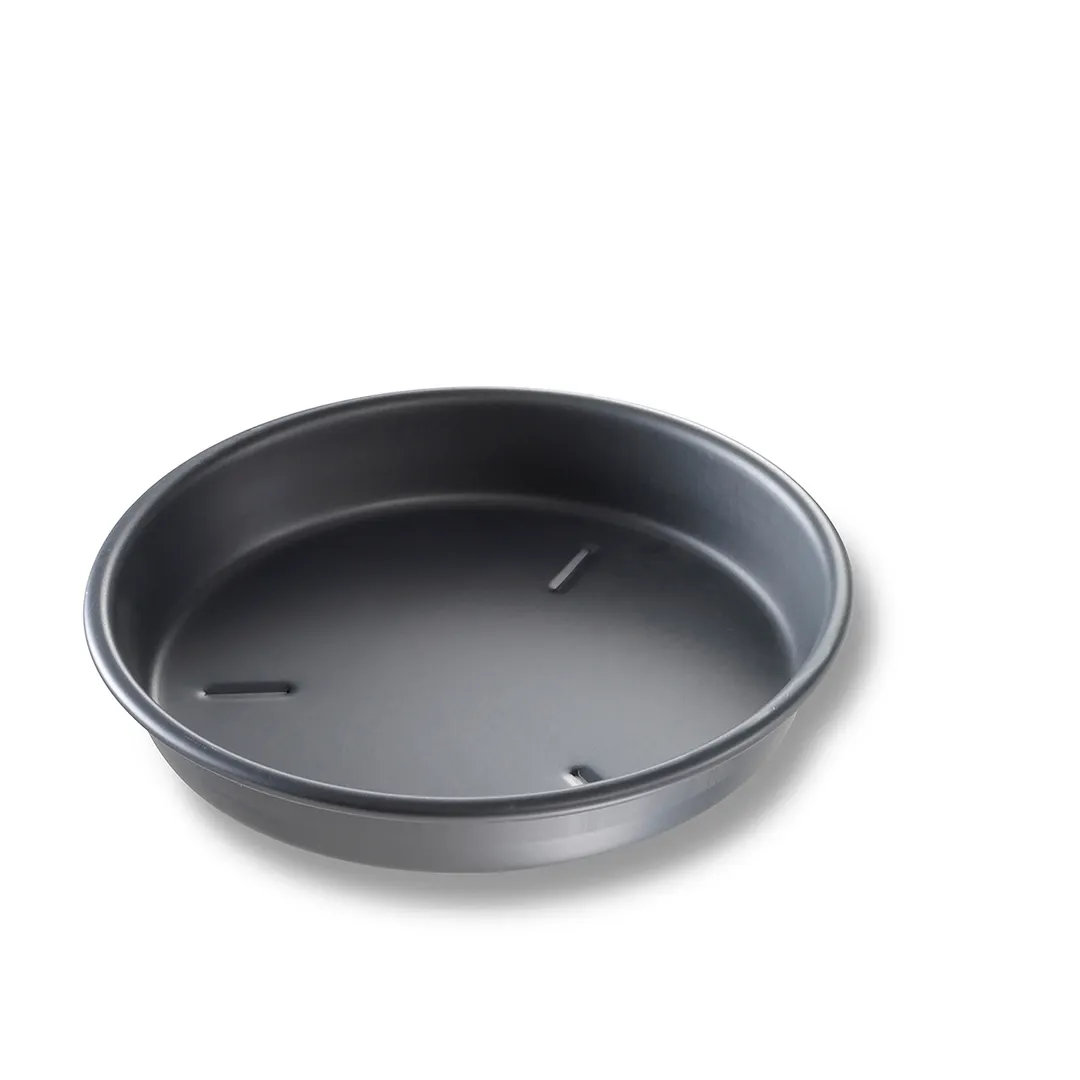Chicago Metallic Bakeware 91095 Pizza Pan, 9" Dia x 1.5" Deep, 14‑Gauge Aluminum, Nestable