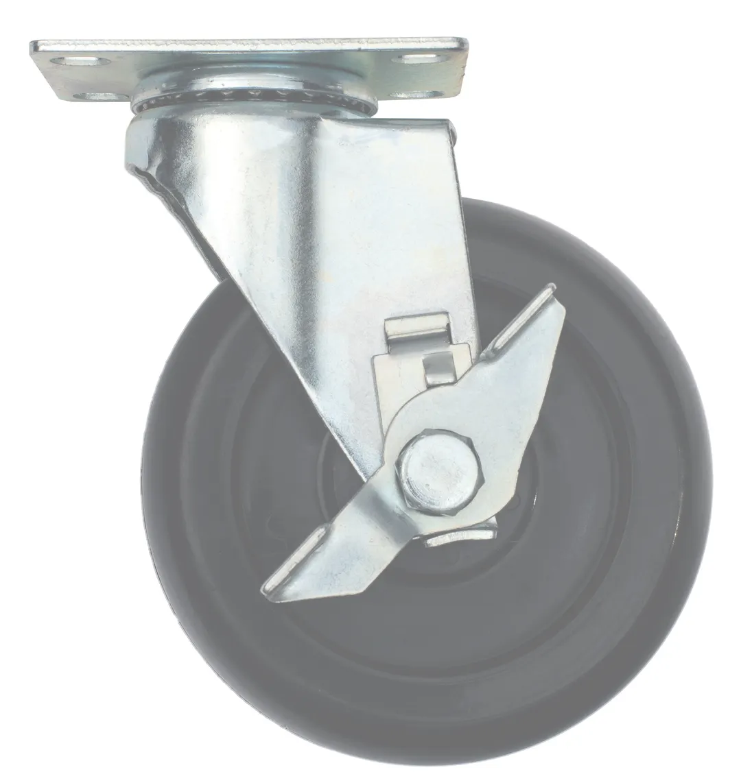 Hubert 106310 Kratos Swivel Caster, with brake
