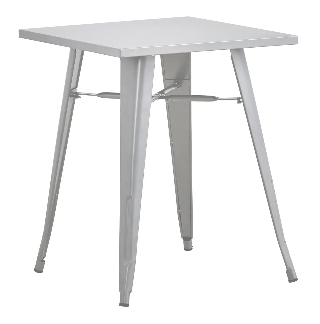 Hubert 13085 Outdoor Table, CenPro Table, 36"W x 35-1/2"D x 30"H, Weather-Resistant Steel