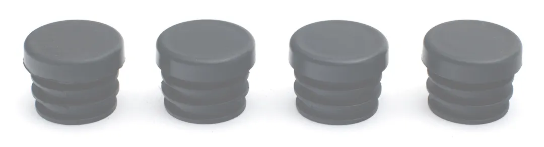Hubert 85056 Leveler Glides, Kratos Plastic Table Glides, for Outdoor Steel Tables Use