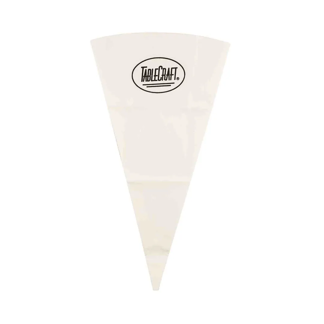TableCraft 12610 Pastry Bag – 18" Canvas, 10" x 18" x 0.02", Polyurethane, White, 1/Bag