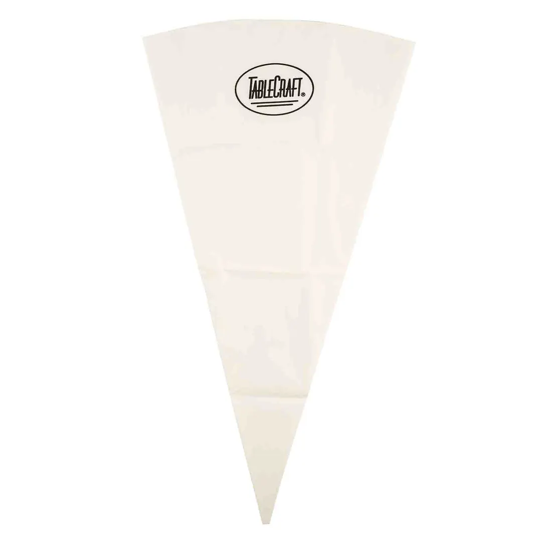 TableCraft 12613 Pastry Bag - 24" Canvas, 13" x 0.02", Polyurethane, White, 1/Bag