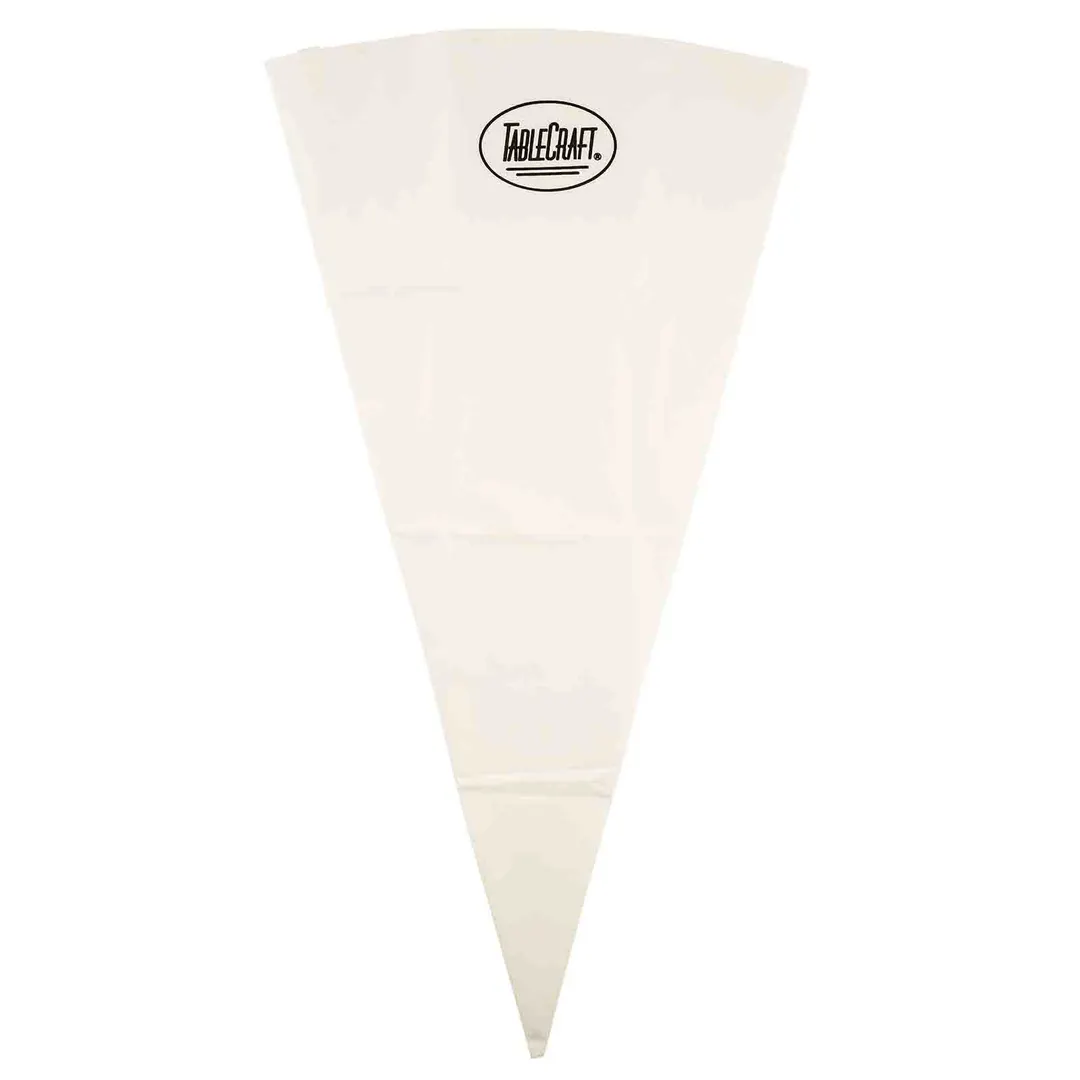 TableCraft Products 12614 Pastry Bag - 28" Canvas, White, Polyurethane, 15" Height, 0.02" Thickness