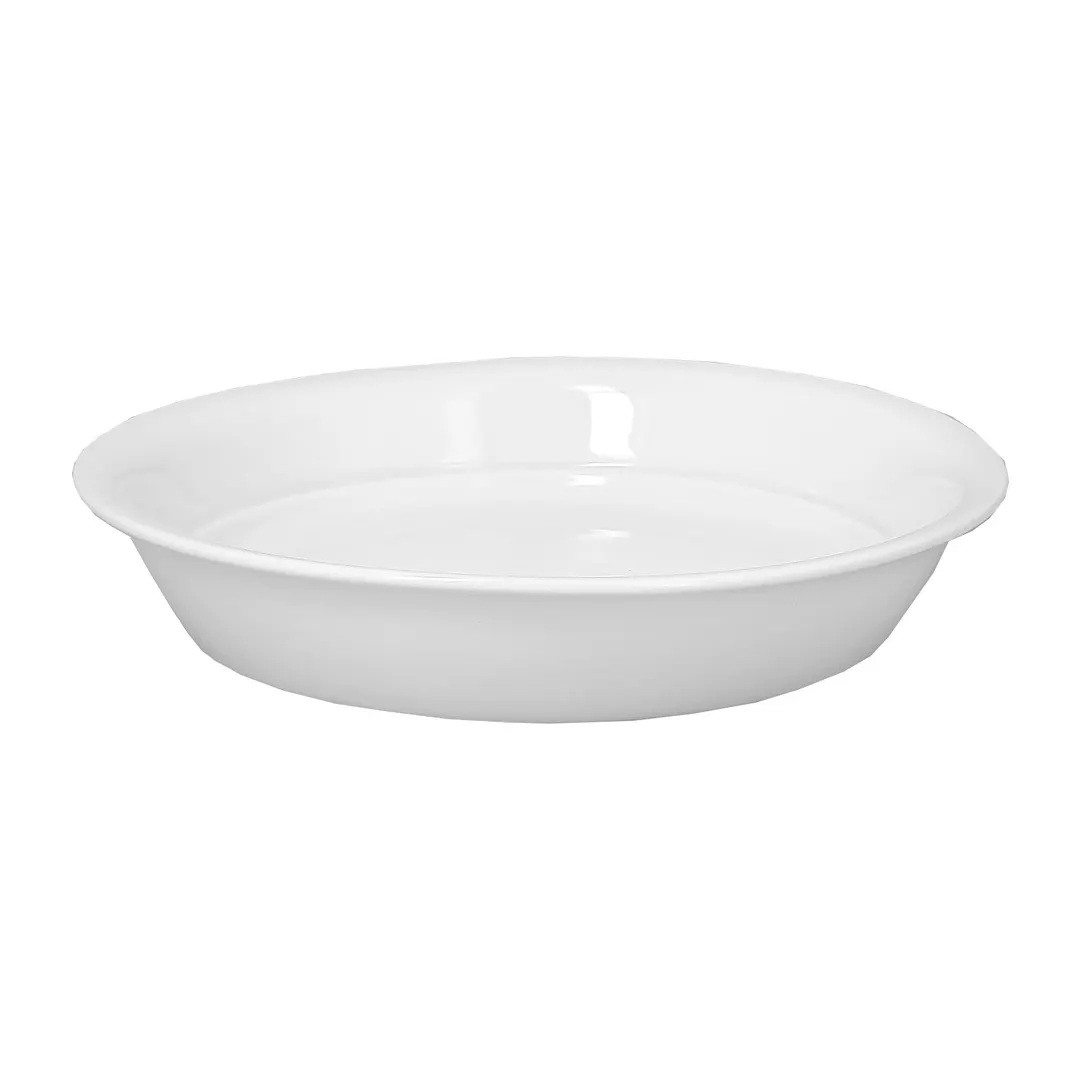 RAK Porcelain AMDP20 - 7.85" Deep Rim China Platter, Porcelain, Fridge/Freezer/Oven Safe - 12/Case