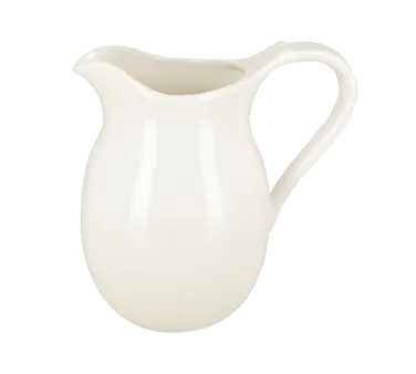 RAK Porcelain ANJU100 - 33.8oz Creamer Pitcher, 7" Height, Porcelain Handle, Safe - 4/Case
