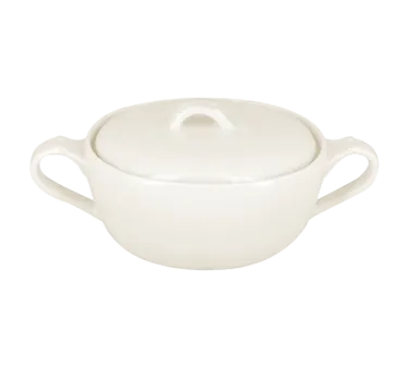 RAK Porcelain ANSD23 - Soup Tureen 77.75 oz (9" Dia.) Lid & Handles, Oven Safe Porcelain - 1/Case