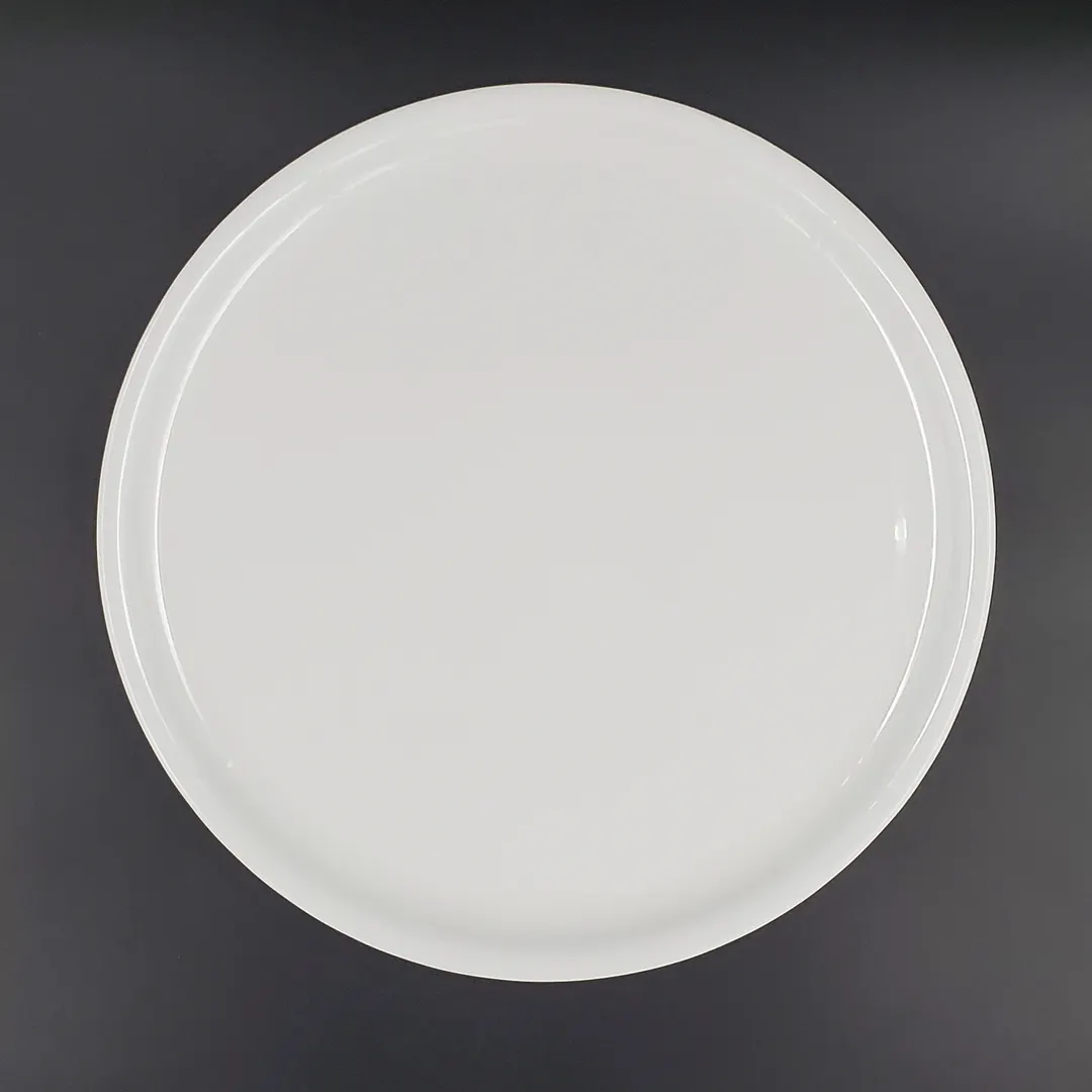 RAK Porcelain ASBAPP33 Pizza Plate, 13" White Porcelain Coupe Rim, Oven Microwave Safe - 6/Case