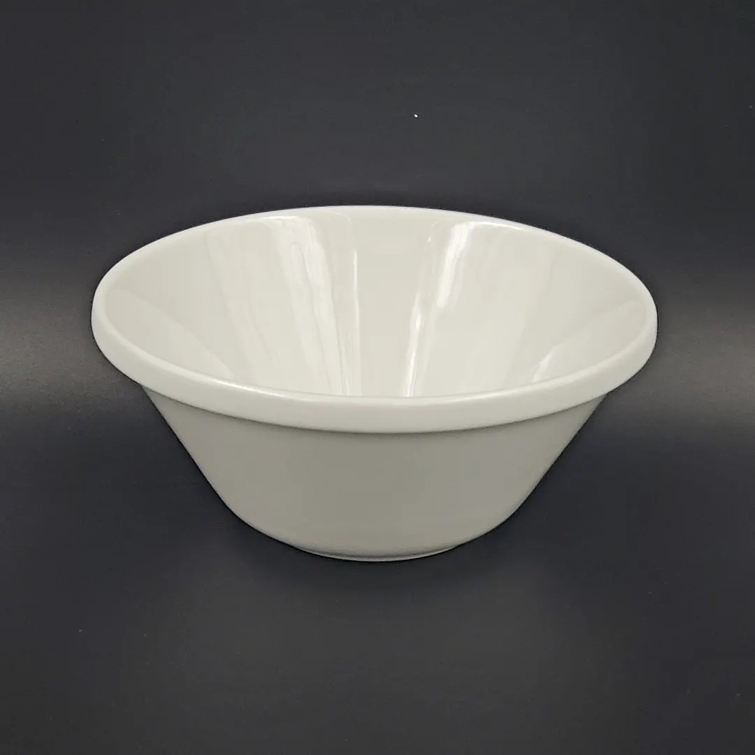 RAK Porcelain ASBASB12 Round Salad Bowl, 8 oz (4" Dia. x 2.3" H), White, Stackable - 12/Case