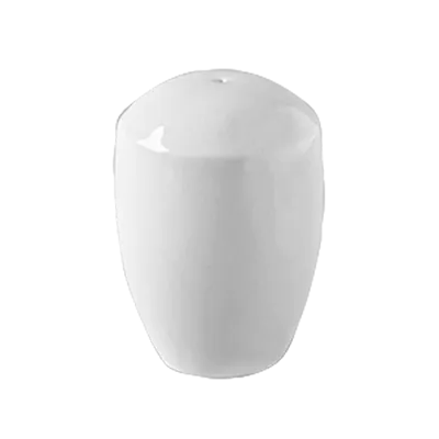 RAK Porcelain ASCLPS01 Classic Pepper Shaker, 3" Height, White Porcelain, Dishwasher Safe - 6/Case