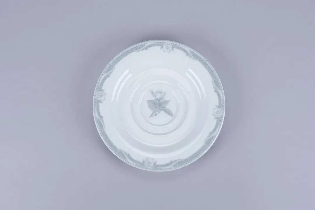 RAK Porcelain ASSA16D214 Saucer 6.3" Porcelain Floret Design, Dishwasher & Microwave Safe - 24/Case