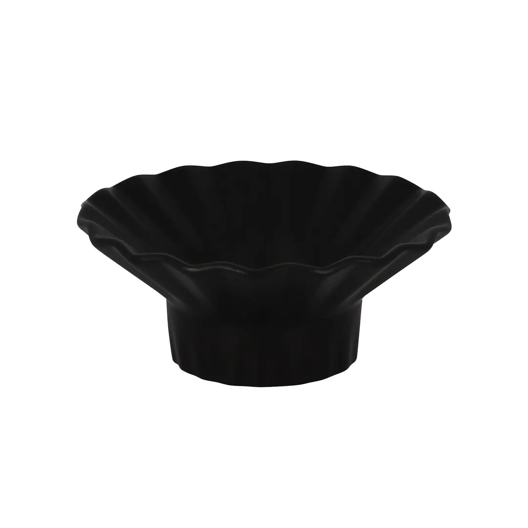 RAK Porcelain AUCB20BKM - Curved Round Bowl, 5" Dia, 6.75 oz, Porcelain, Oven/Microwave Safe - 6/Case