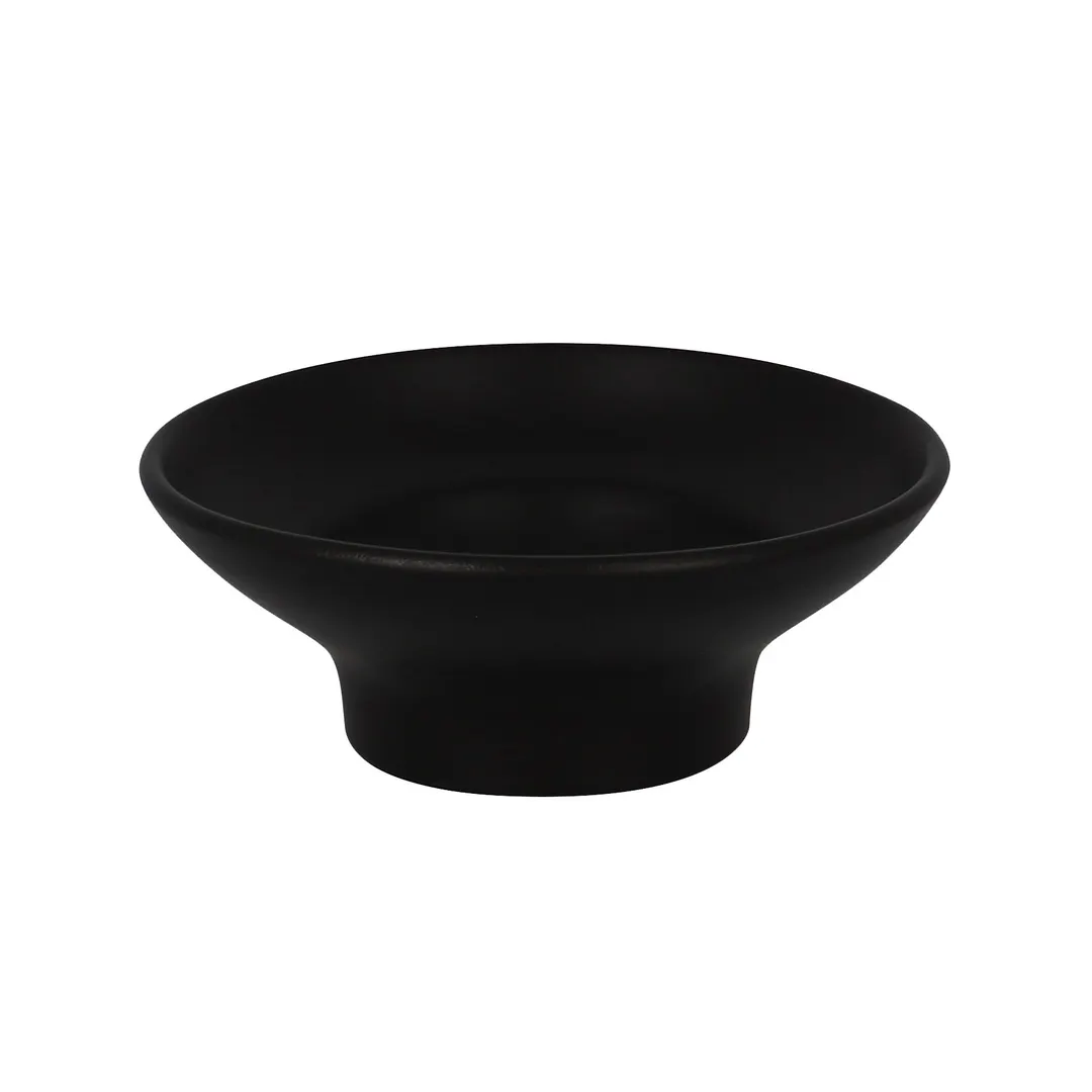 RAK Porcelain AURB25BKM - 5¼" Black Porcelain Bowl, 9‑1/8 oz Oven/Microwave Safe - 6/Case
