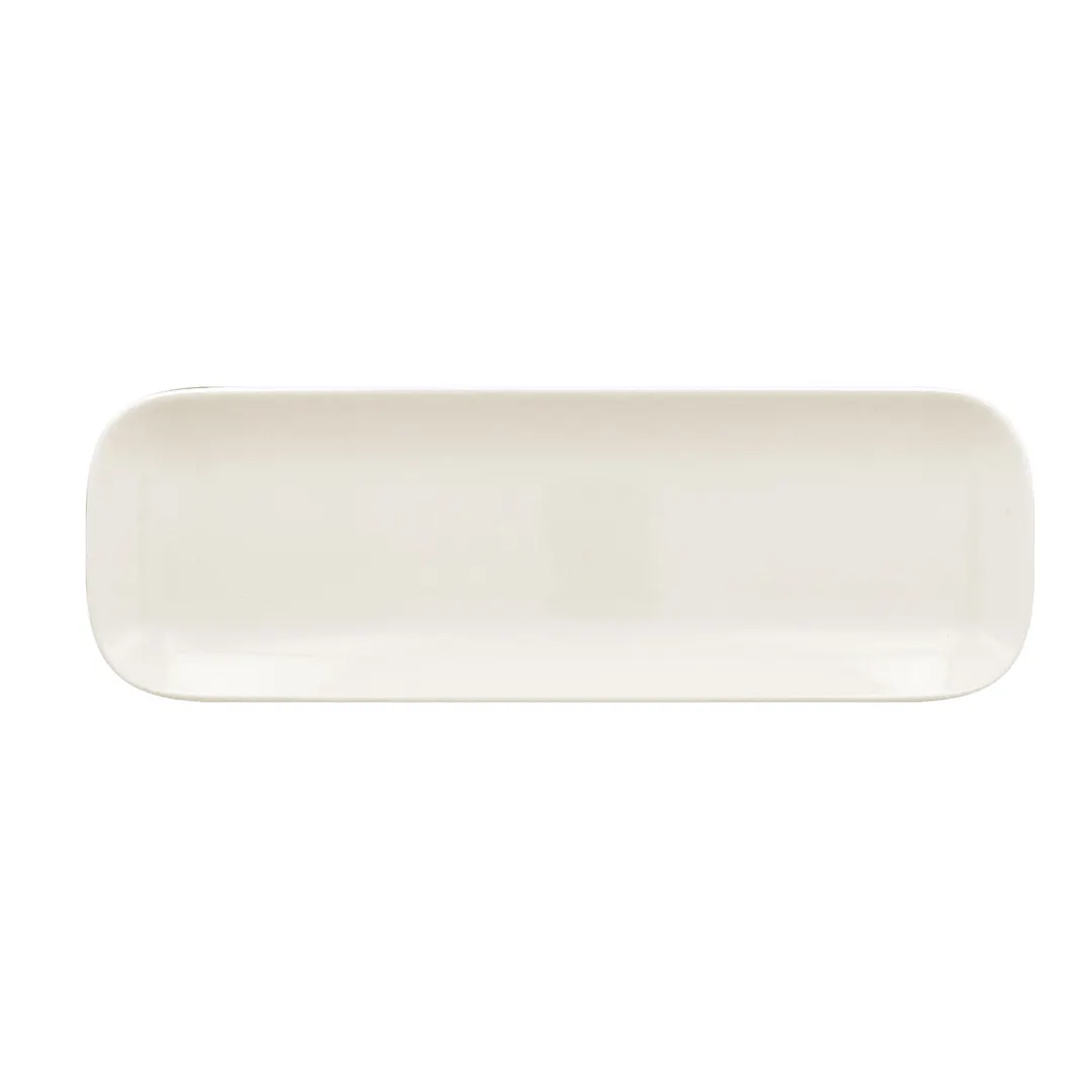RAK Porcelain AURPN33 Aurea Rectangular Plate, 13" x 4-3/8", Oven/Microwave Safe - 12/Case