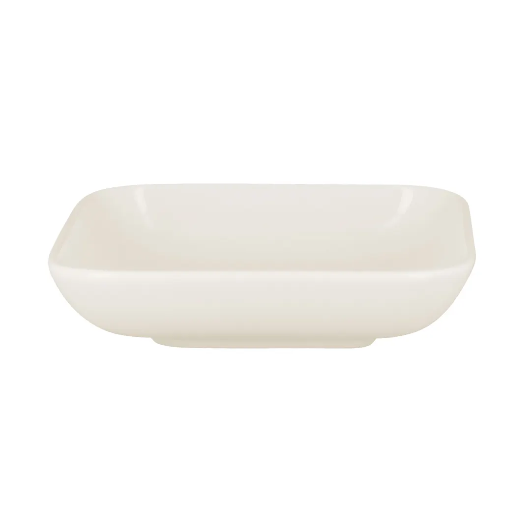 RAK Porcelain AUSB15 - Square 5" 11oz Aurea Bowl, Porcelain, Lead‑Free, Oven Safe - 12/Case