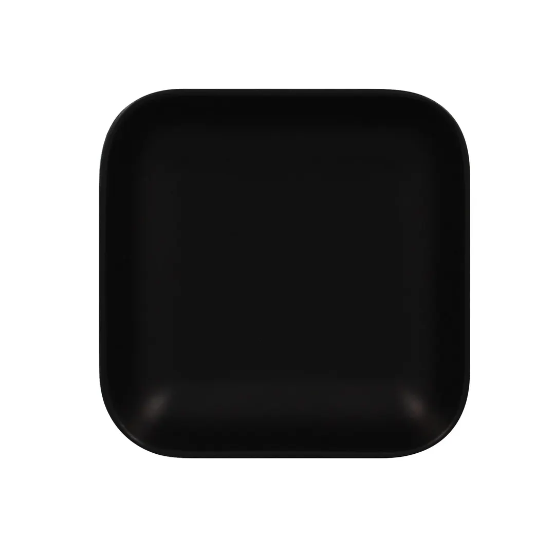 RAK Porcelain AUSB15BKM - Square 5" Black Porcelain Bowl, 11 oz, Lead‑Free - 12/Case