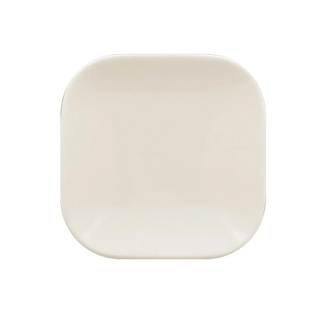 RAK Porcelain AUSP11 - Aurea Square Plate 4.375" Porcelain, Oven/Microwave Safe - 12/Case