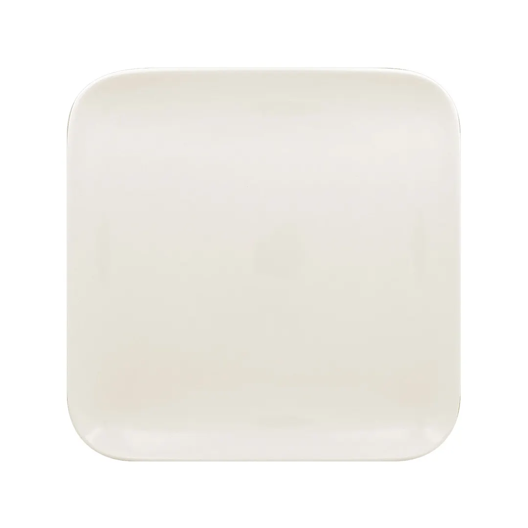 RAK Porcelain AUSP22 - 8-5/8" Square China Plate, Lead‑Free Porcelain, Dishwasher Safe - 12/Case