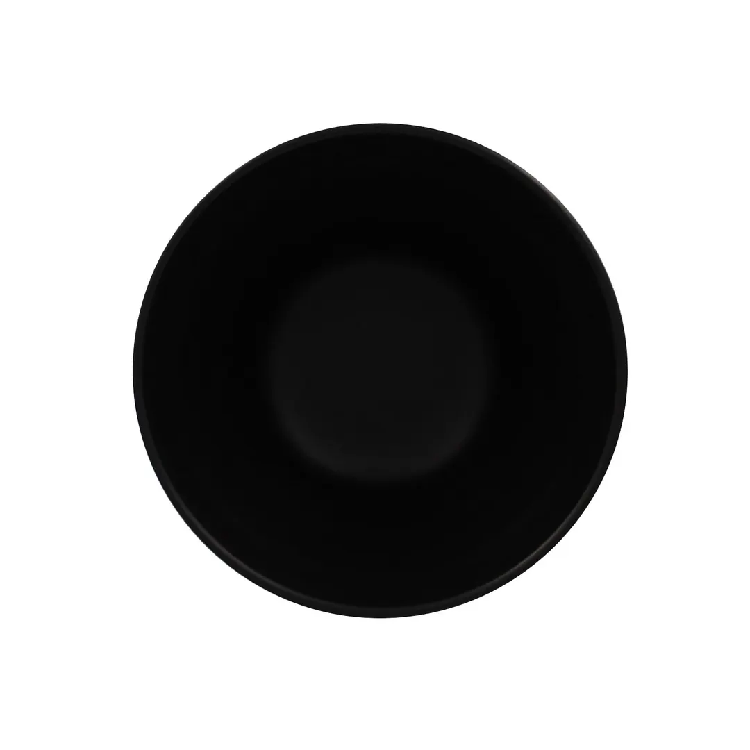 RAK Porcelain AUTWB42BKM - Aurea Tri Wave Round Bowl, 14 Oz (4.5") Porcelain, Lead‑Free, Oven‑Safe - 6/Case