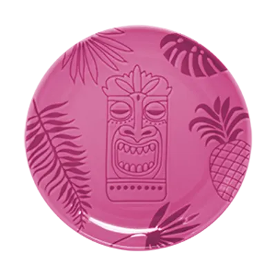 RAK Porcelain AZNNPR27PK Round Plate, 10.65" Diameter, Pink Porcelain, Coupe Rim, Oven Safe - 12/Case