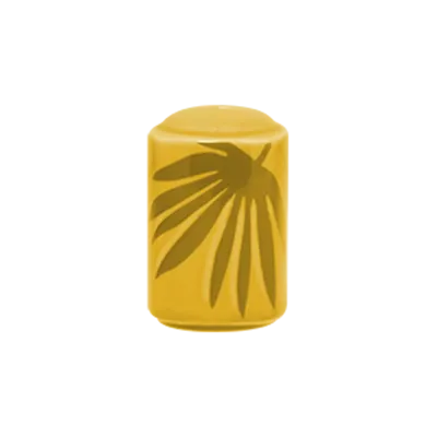 RAK Porcelain AZSKPS01YE - Aztek Pepper Shaker, 3" Height, Yellow Porcelain, Dishwasher Safe - 6/Case
