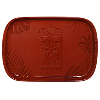 RAK Porcelain AZSKRP30RD - Aztek Oval Steak Platter 11.8" x 7.85" Red Porcelain Dishwasher Safe - 6/Case