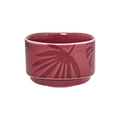 RAK Porcelain AZSKSH23PK Aztek Sugar Holder, 7.8 oz Pink Porcelain, Dishwasher Safe - 12/Case