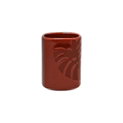 RAK Porcelain AZSKTH01RD Aztek Toothpick Holder, Red Porcelain, Microwave/Freezer Safe - 6/Case