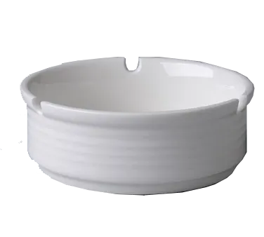 RAK Porcelain BAAT01D7 - Rondo Ashtray, 4" Porcelain, Dishwasher Safe, Chip Resistant - 12/Case