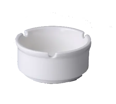 RAK Porcelain BAAT02 - Ashtray, 3" Round Porcelain, Dishwasher Safe, Chip Resistant, 12/Case