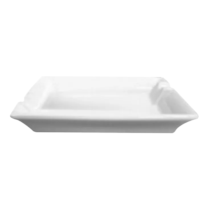 RAK Porcelain BAAT03 Banquet Ash Tray, 4.5" x 3.5" x 0.75", Porcelain, Ivoris, Safe - 6/Case