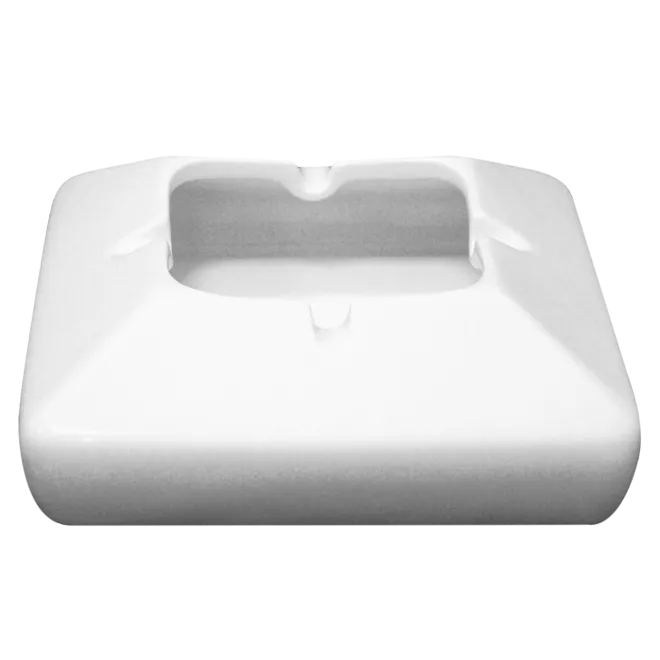 RAK Porcelain BAAT11 Ash Tray, Square 4" x 4" Porcelain, Dishwasher Safe, Chip Resistant - 12/Case