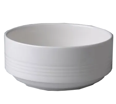 RAK Porcelain BABW14D7 Bowl, 5" Diameter, 21.3 Oz, Stackable, Embossed, Dishwasher Safe - 12/Case