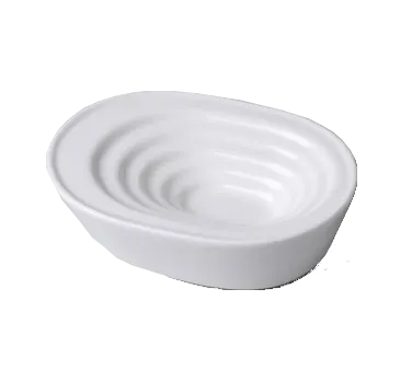 RAK Porcelain BAOL01 Dish, Oval 4" Porcelain, Dishwasher/Microwave Safe, Chip Resistant - 12/Case