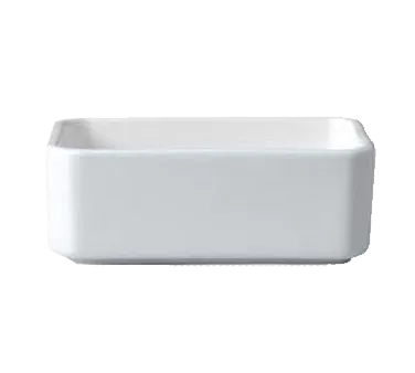 RAK Porcelain BASH01D7 Sugar Packet Holder, 6.75 oz, 4" x 3", Dishwasher Safe, Chip Resistant - 6/Case