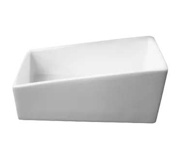 RAK Porcelain BASH03 Sugar Packet Holder, 3.38 oz, 4" x 2 1/3" x 2" Porcelain, Chip Resistant - 6/Case
