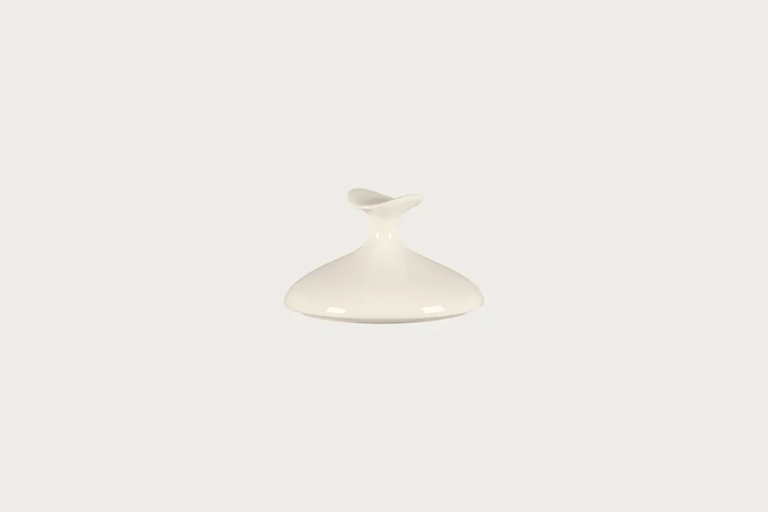 RAK Porcelain BCBVCL14 - Bravura Medium Cloche, 5.3" Beige Round Bone China Plate Cover, 6/Case