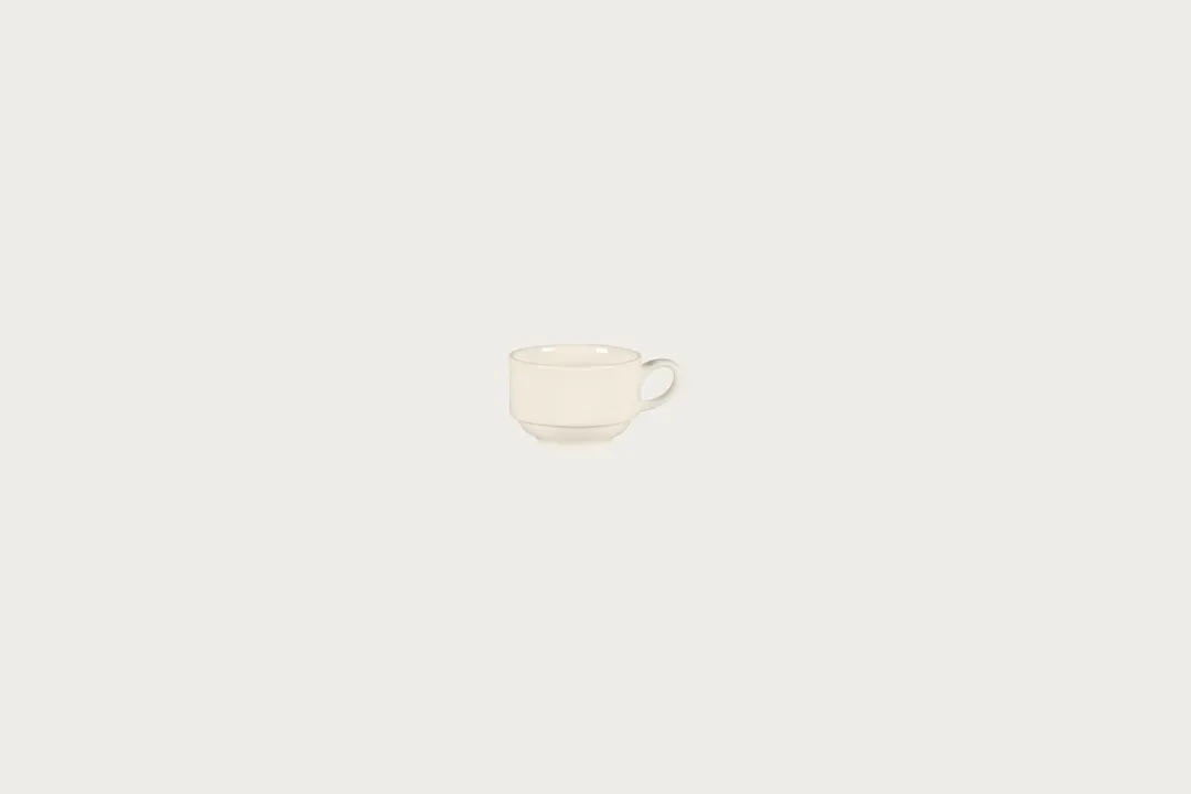 RAK Porcelain BCBVCU08 - Bravura Espresso Cup, 2.7 oz (80 ml) Stackable Bone China, 12/Case