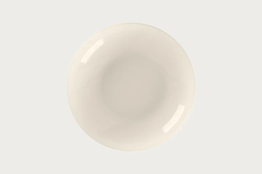 RAK Porcelain BCBVDCP25 - Deep Coupe Plate, 9.84" Round Bone China, Coupe & Deep Rim - 12/Case