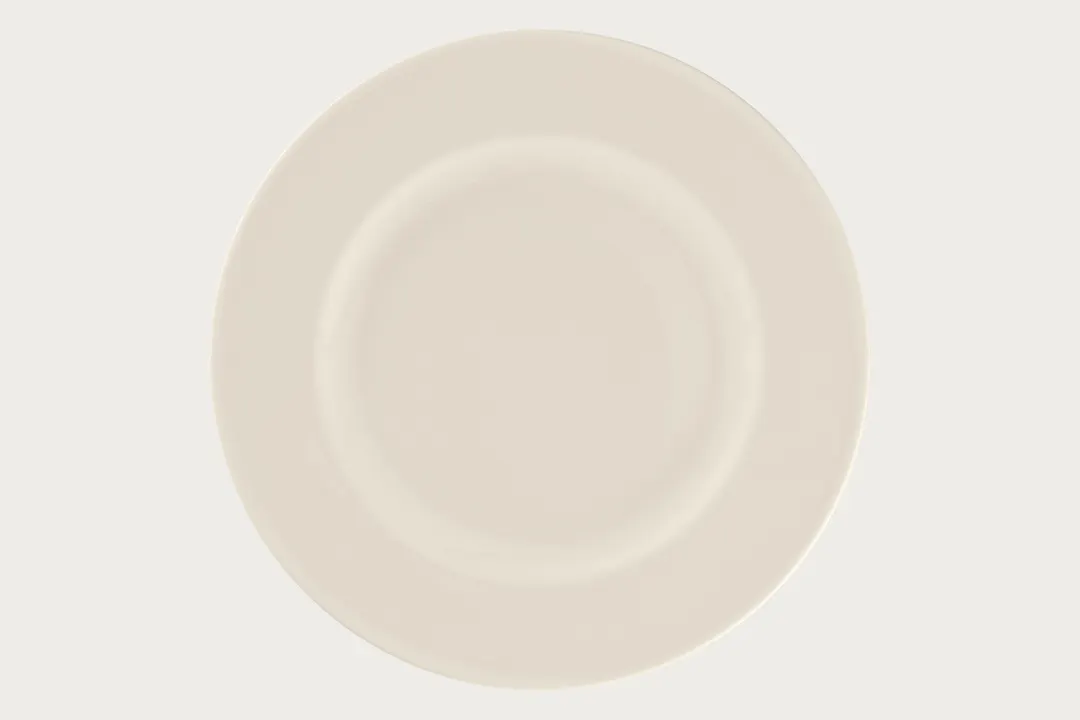RAK Porcelain BCBVFP32 - Bravura Flat Round Plate, 12.6" Diameter, Bone China, Flat Edge - 6/Case