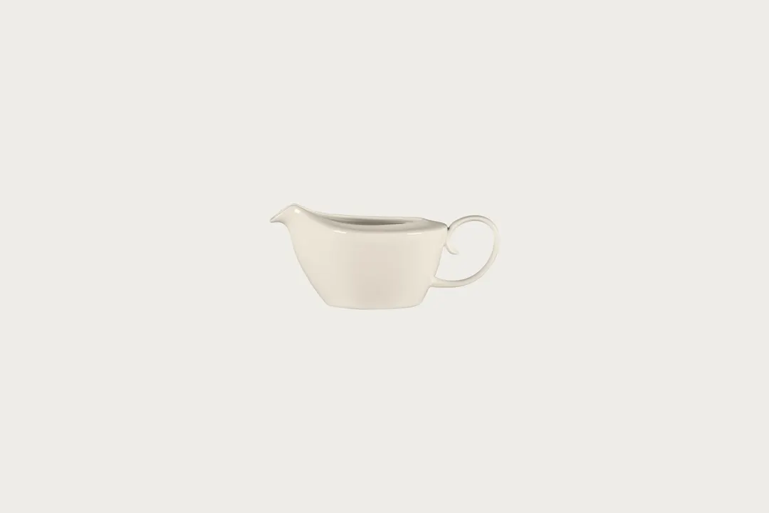 RAK Porcelain BCBVGB25 - Bravura 8.45 oz (1 Cup) Bone China Gravy Sauce Boat - 12/Case