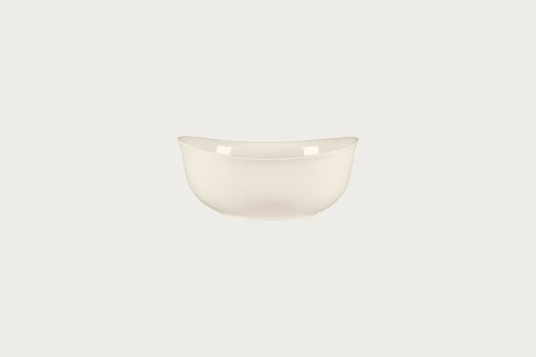 RAK Porcelain BCBVOB18 - Bravura Oval Salad Bowl, 7" (28 oz) Bone China, Round Shape, - 6/Case