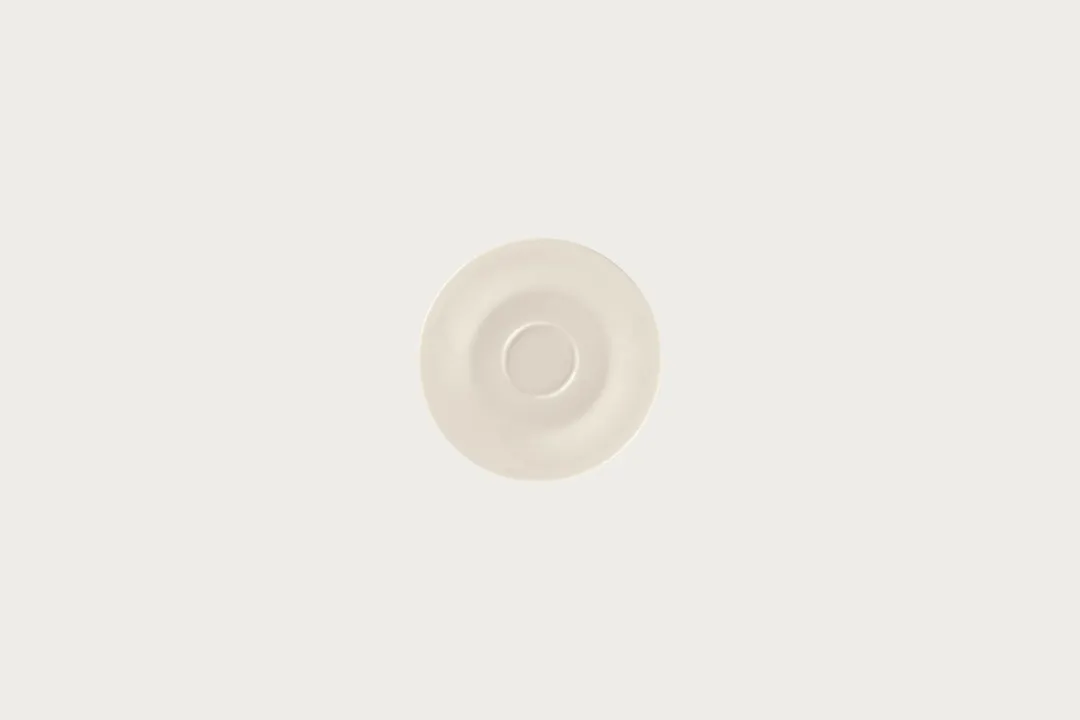 RAK Porcelain BCBVSA12 Bravura Round Saucer, 4.7" Diameter, Bone China, White Finish - 12/Case