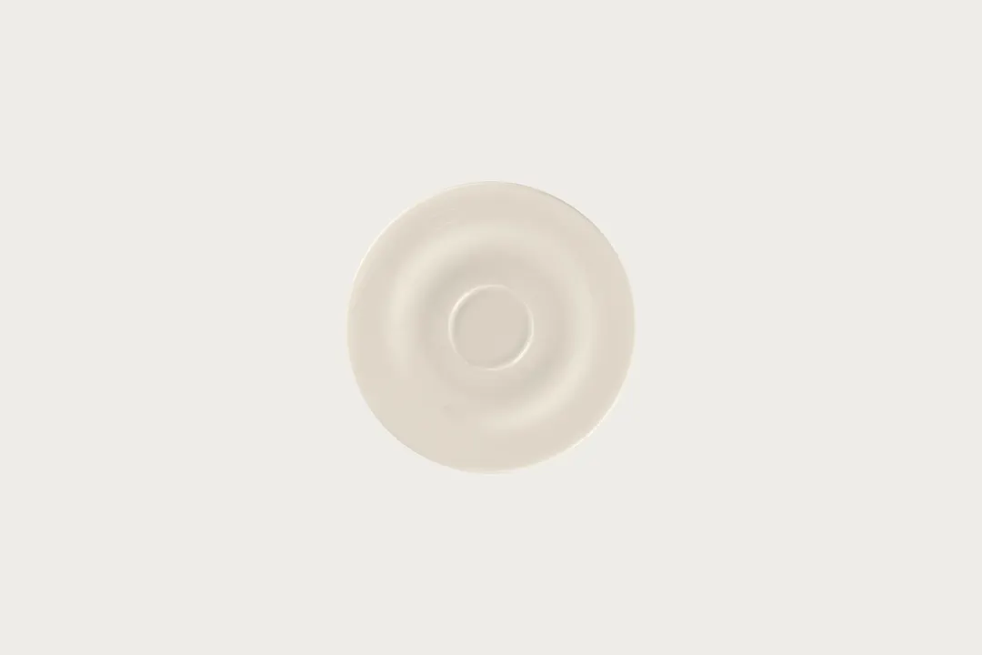 RAK Porcelain BCBVSA16 - Bravura Round Saucer, 6.1" Diameter, Bone China, White Finish - 12/Case