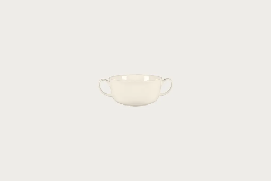 RAK Porcelain BCBVSCU30 - Bravura Soup Cup 10.14 oz Bone China Two Handles Non‑Stackable - 12/Case