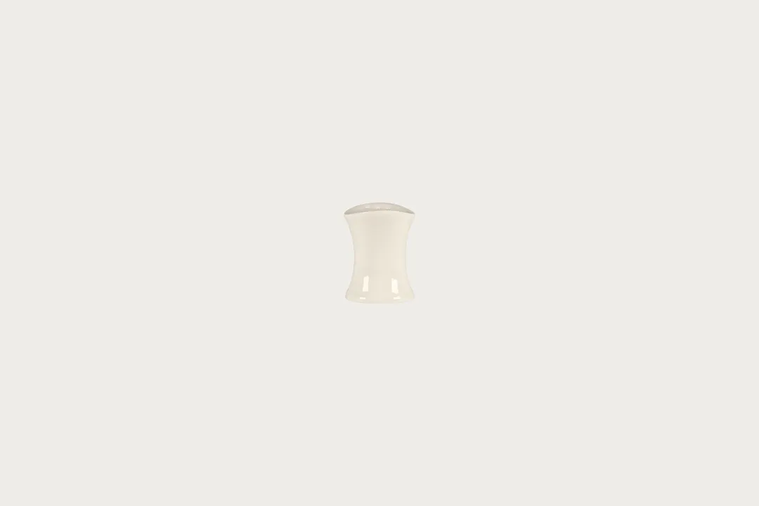 RAK Porcelain BCBVSS01 Bravura Salt Shaker, Bone China, Classic White, 3" Height, 12/Case