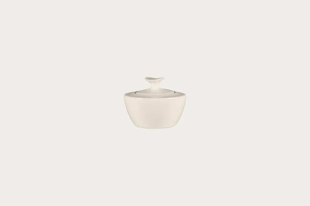 RAK Porcelain BCBVSU10 - Bravura Sugar Bowl with Lid, 3.94" Bone China, 12/Case