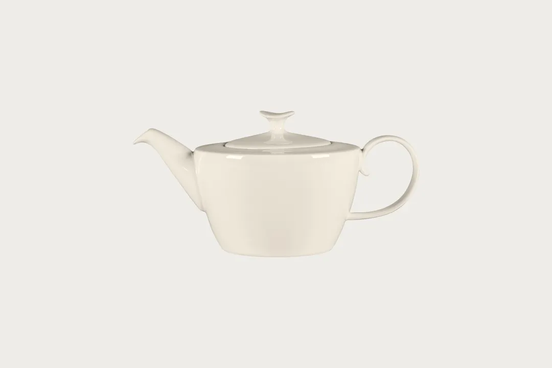 RAK Porcelain BCBVTP110 - Bravura 37.19 oz Bone China Tea Pot, White Finish - 1/Case