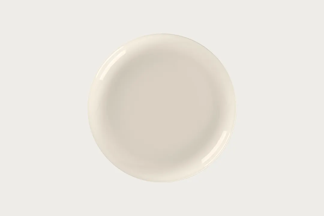 RAK Porcelain BCFRCP24 Fedra Coupe Round Plate, 9.5" Bone China, Coupe Rim - 12/Case